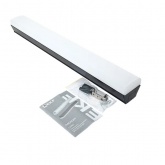 Светильник светодиодный линейный EKF Luma ДБО-60 24W 6500K IP20 черный 590х65х70