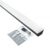 Светильник светодиодный линейный EKF Luma ДБО-120 48W 4000K IP20 черный 1180х65х70