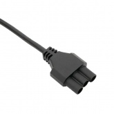 Кабель для подключения светодиодных линейных светильников EKF ДБО-60/120/150 черный 1 метр 3x0,75