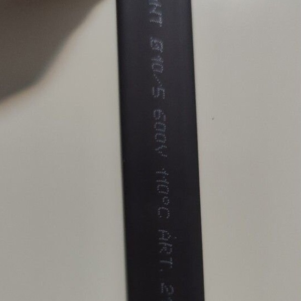 Термоусадочная трубка 10 / 5мм 1м черная Рексант