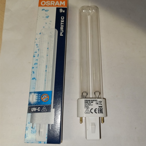 Лампа бактерицидная HNS S 9W 2P G23 (ДКБ-9) Осрам специальная безозоновая, для кварцевания, защита от вируса