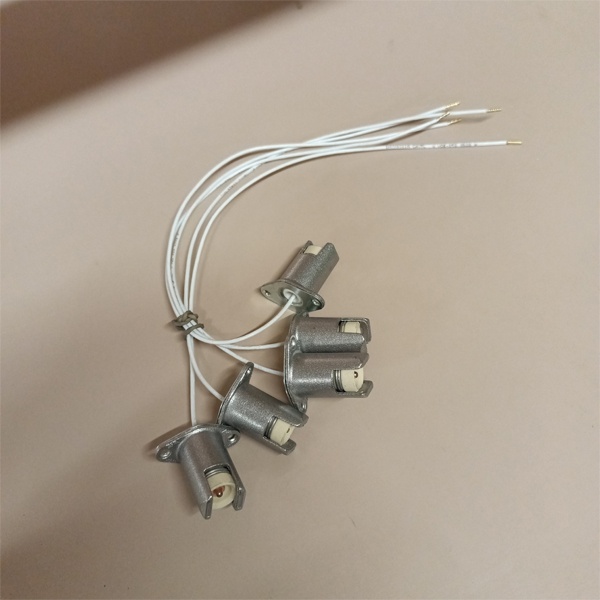 Патрон R7s из керамики и металла с проводом 1,0 мм2 для галогенных ламп.