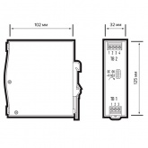 Блок питания с установкой на DIN-рейку JazzWay BSPS DIN 24В 3.2А 75Вт IP20 AL Pro