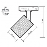 Светильник трековый однофазный JazzWay PTR 29 под лампу GU10 BL 230V IP20 черный Pro