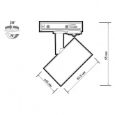 Светильник трековый однофазный JazzWay PTR 30 под лампу GX53 BL 230V IP20 черный Pro