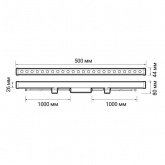 Светильник светодиодный фасадный JazzWay PWW 500 12W 6500K 85-265V 15° 1200Lm  IP67 500x44x26mm