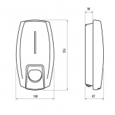 Зарядное устройство (станция) для электромобиля JazzWay PVC-02 380V-16A-11kW 3ф Type 2