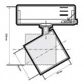 Светильник светодиодный трековый трехфазный JazzWay 3P PTR 7030 30W 3000K 3300Lm 36° BL IP40 черный