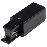 Коннектор для трехфазного шинопровода JazzWay 3P PTR EC-BL Left левый черный сетевой