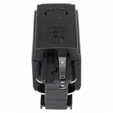 Коннектор для трехфазного шинопровода JazzWay 3P PTR EC-BL Left левый черный сетевой