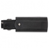 Коннектор для трехфазного шинопровода JazzWay 3P PTR EC-BL Left левый черный сетевой