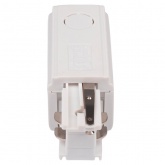 Коннектор для трехфазного шинопровода JazzWay 3P PTR EC-WH Left левый белый сетевой