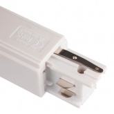 Коннектор для трехфазного шинопровода JazzWay 3P PTR EC-WH Left левый белый сетевой