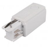 Коннектор для трехфазного шинопровода JazzWay 3P PTR EC-WH Right правый белый сетевой