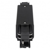 Коннектор для трехфазного шинопровода JazzWay 3P PTR CI-BL LONG прямой внешний черный