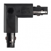 Коннектор для трехфазного шинопровода JazzWay 3P PTR CL-BL INT угловой внутренний черный