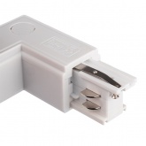 Коннектор для трехфазного шинопровода JazzWay 3P PTR CL-WH INT угловой внутренний белый