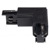 Коннектор для трехфазного шинопровода JazzWay 3P PTR CL-BL OUT угловой внешний черный