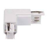 Коннектор для трехфазного шинопровода JazzWay 3P PTR CL-WH OUT угловой внешний белый