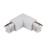 Коннектор для трехфазного шинопровода JazzWay 3P PTR CL-WH OUT угловой внешний белый