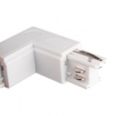 Коннектор для трехфазного шинопровода JazzWay 3P PTR CL-WH OUT угловой внешний белый