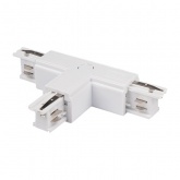 Коннектор для трехфазного шинопровода JazzWay 3P PTR CT-WH L/OUT левый внешний белый