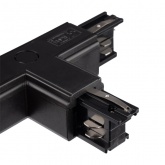 Коннектор для трехфазного шинопровода JazzWay 3P PTR CT-BL L/INT левый внутренний черный