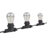 Гирлянда уличная Белт-лайт JazzWay PBL-S40/L12+1.5 Black 40 ламп E27 12м, шнур 1.5м IP65