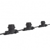 Гирлянда уличная Белт-лайт JazzWay PBL-S40/L24+1.5 Black 40 ламп E27 24м, шнур 1.5м IP65