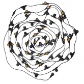 Гирлянда уличная Белт-лайт JazzWay PBL-S60/L18+1.5 Black 60 ламп E27 18м, шнур 1.5м IP65