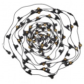 Гирлянда уличная Белт-лайт JazzWay PBL-S80/L48+1.5 Black 80 ламп E27 48м, шнур 1.5м IP65