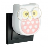 Светильник ночник Сова Feron FN1169 3LED 0,5W 220V белый