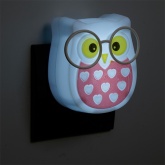 Светильник ночник Сова Feron FN1169 3LED 0,5W 220V белый