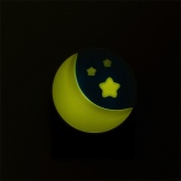 Светильник ночник Луна Feron FN1173 0,6W 220V с датчиком освещенности желтый