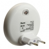 Светильник ночник Луна Feron FN1173 0,6W 220V с датчиком освещенности желтый