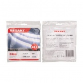 Светодиодная COB лента Rexant 512 LED/м, 14Вт/м 6500K 24V дневной свет IP20 5000x8mm