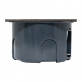 Лючок напольный EKF C-Line 2 под один механизм 45х45 (2 модуля) с коробкой для фальшпола