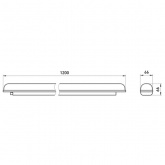 Светильник светодиодный SPP-202-0-65K-L48 48W 6500K 6480Lm IP65 1500mm проходной, матовый