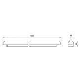 Светильник светодиодный SPP-202-0-65K-L48 48W 6500K 6480Lm IP65 1500mm проходной, матовый