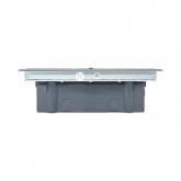 Лючок напольный с изменяемой глубиной EKF C-Line 12 6шт 45х45мм с вертикальной приборной рамкой