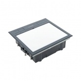 Лючок напольный с изменяемой глубиной EKF C-Line 12 6шт 45х45мм с вертикальной приборной рамкой