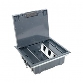 Лючок напольный с изменяемой глубиной EKF C-Line 12 6шт 45х45мм с вертикальной приборной рамкой