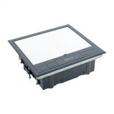 Лючок напольный с изменяемой глубиной EKF C-Line 12 6шт 45х45мм с горизонтальной приборной рамкой