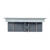 Лючок напольный с изменяемой глубиной EKF C-Line 12 6шт 45х45мм с горизонтальной приборной рамкой