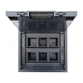 Лючок напольный с изменяемой глубиной EKF C-Line 12 6шт 45х45мм с горизонтальной приборной рамкой