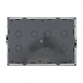 Лючок напольный с изменяемой глубиной EKF C-Line 16  под 8 механизмов 45х45мм с приборной рамкой