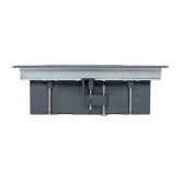 Лючок напольный с изменяемой глубиной EKF C-Line 24 12шт 45х45мм с приборной рамкой