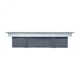 Лючок напольный с изменяемой глубиной EKF C-Line 24 12шт 45х45мм с приборной рамкой