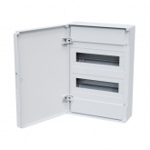 Щит навесной КЭАЗ OptiBox Pro 24-NNR-IP40 24 (2x12) модулей непрозрачная белая дверца IP40 (электрический шкаф)