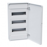 Щит навесной КЭАЗ OptiBox Pro 36-NNR-IP40 36 (3x12) модулей непрозрачная белая дверца IP40 (электрический шкаф)